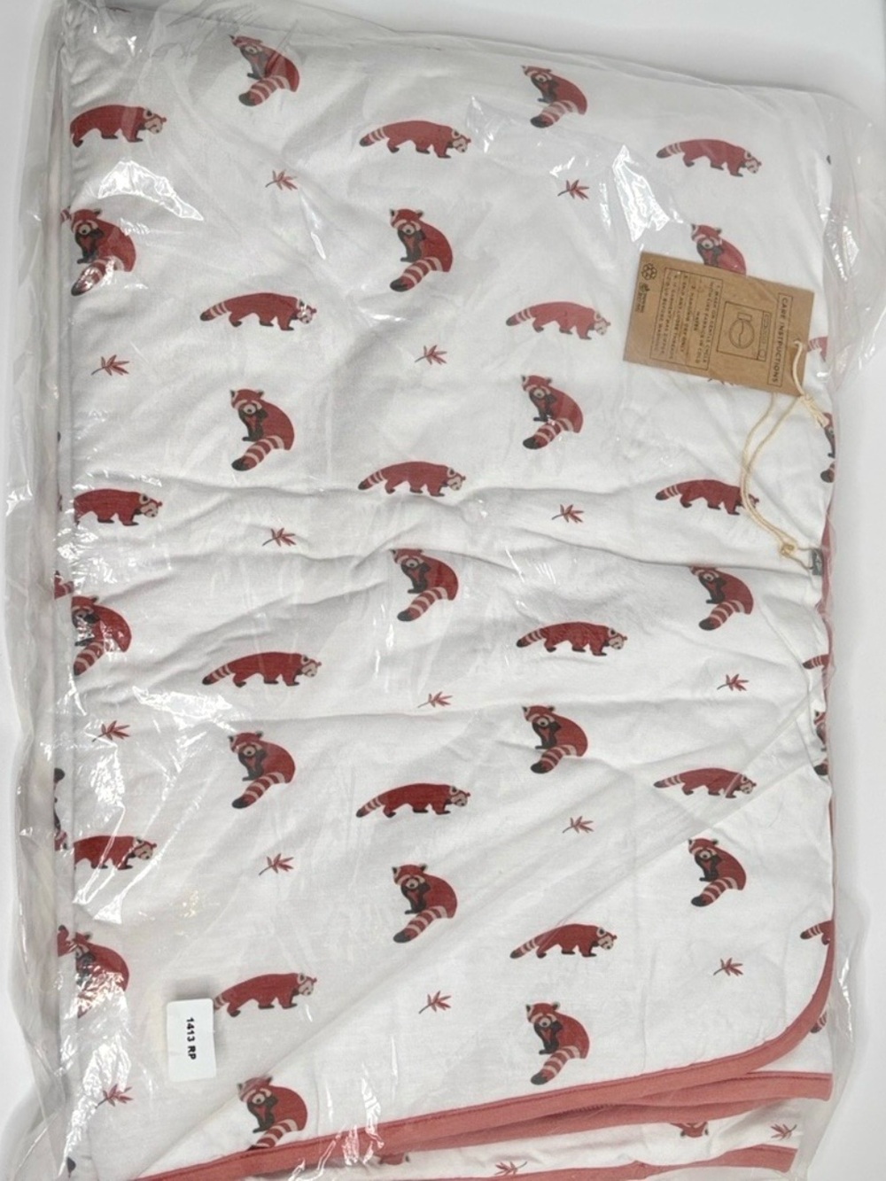 Kyte Baby Red Panda Toddler Blanket 1.0 TOG NWT Discontinued Print Bamboo